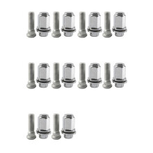 5 Set M12x1.50 Chrome Wheel Lug Stud Nut Set 90942-01058 90942-02049 for Camry GS350 GX460 ES300