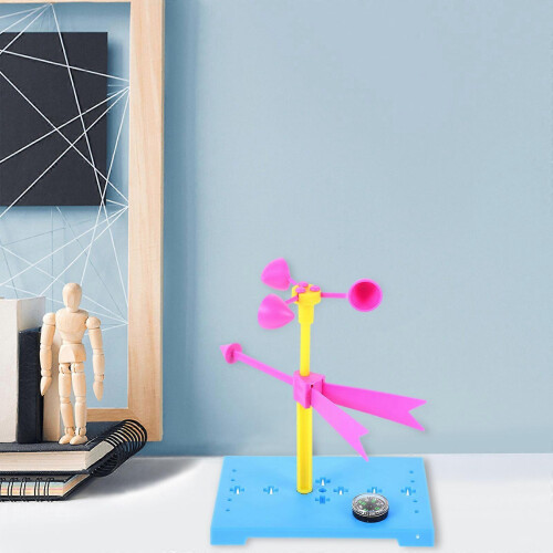 DIY Wind Vane Toy Hand-Made Anemometer Scientific Experiment for Children 2Sets 2
