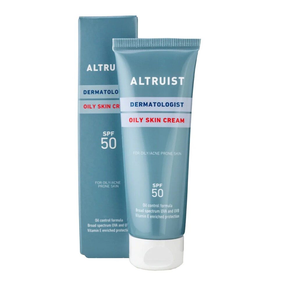 Altruist SPF50 Oily Skin Cream, Moisturiser for Acne-Prone Skin, 50ml | Dermatologist Developed, Vitamin E, Non-Greasy, Mattifying Finish, Moisturiser, Suitable for all skin types - Image 6
