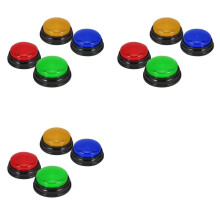 12 Pack Buzzers for Trivia Games, Answer Buzzers for Classroom, Game Buzzers with Lights and Sound Great for Games