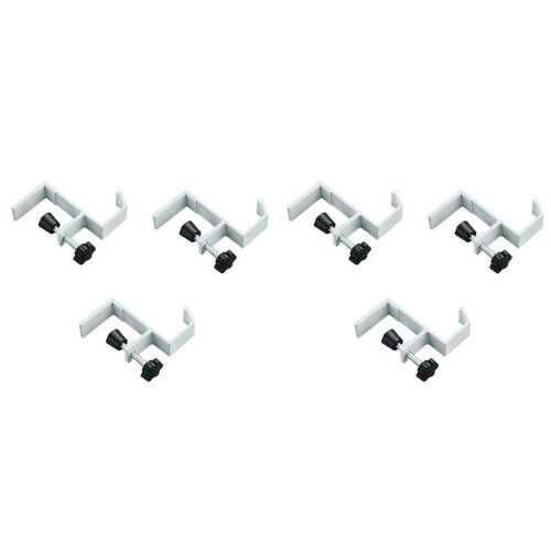 6X Non-Punched Bag Hook Desk Side Bag Hanging Tool Removable and Movable Handbag Stand White