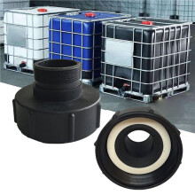 2X IBC Tote Adapter IBC Water Tank Hose Drain Adapter S100X8 to 2 Inch Replacement Valve Adapter