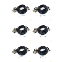 6X N-2 5M NMO to PL259 RG-58 Coax Cable Antenna Cable NMO Mount for Car Truck Amateur Radio Car Radio Antenna Cable
