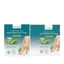 (5 PAIRS) OCEAURA Aloe Vera Moisturizing Foot Mask, gentle and moisturizing foot skin, daily skin-friendly and convenient care foot mask