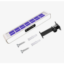 Solar Flashing Red and Blue Roadblock Lights with Solar Power - Construction Signal Lights in White Shell for Multiple Uses