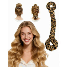 Set arricciacapelli multifunzione in raso senza calore con elastico per capelli, ideale per arricciare i capelli comodamente anche dura