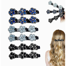 6 stuks sprankelende kristallen haarclips voor gevlochten haar, nieuwe glanzende strass haarclips uit 2026 voor dames en meisjes.