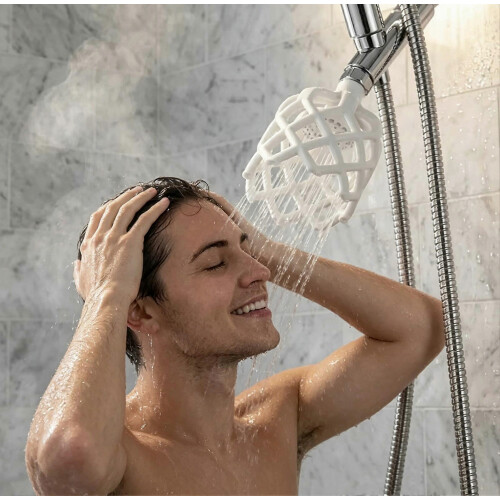 3D Printed Hollow Shower Head – Clog-Free Rainfall Sprayer – for Easy Installation Bathroom 2