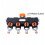 4-way Water Distributor,continuously Adjustable Water Distributor With 3/4" Quick Coupling,4-way Garden Hose,4-compartment Distributor 1