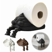 Porte-rouleau de papier essuie-tout en forme de caca amusant - Support créatif imprimé en 3D pour distributeur de papier toilette