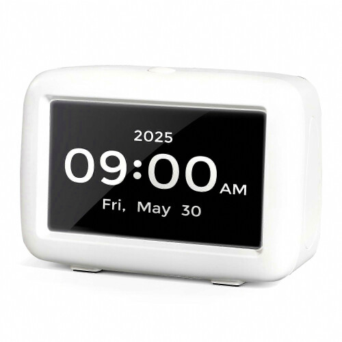 Voice-Activated Clock with High Volume and Medication Alerts for Seniors with Vision or Memory Challenges