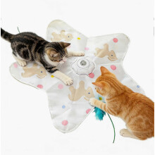Jouet interactif pour chat avec capteur de mouvement intelligent et 3 modes de chasse activés par le mouvement