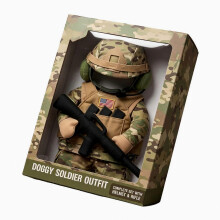 Halloween Pet Soldier Costume, Funny Apparel for Small Dogs Cats Pet Outfit
