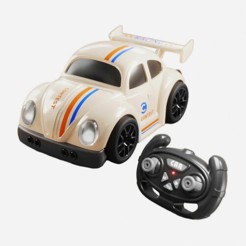 Remote Control Beetle Car Toy with Smart Sensor, Sound & Light for Kids