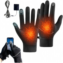 USB-beheizbare Handschuhe, Winterhandschuhe 2026 mit Touchscreen, beheizbare Handschuhe für Damen und Herren, elektrisch beheizbare Ski