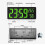 Large Digital Clock with Temperature Humidity LED Display for Bedroom Office Wall Mount 3