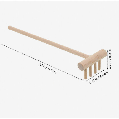 Miniature Sand Rake 5Pcs For Sandbox Decoration 14.50X3.60X2.50CM Compact Design Tool 1