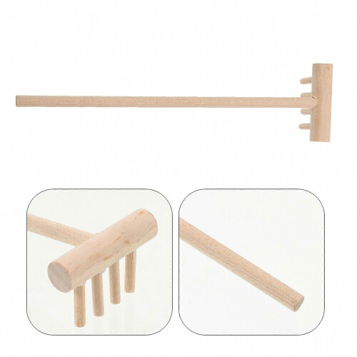 Miniature Sand Rake 5Pcs For Sandbox Decoration 14.50X3.60X2.50CM Compact Design Tool 2