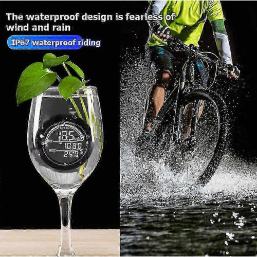 Waterdichte ronde fietscomputer met achtergrondverlichting 1