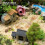 Miniature Sand Rake 5Pcs For Sandbox Decoration 14.50X3.60X2.50CM Compact Design Tool 5