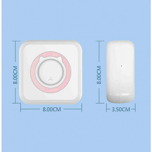 All-in-one Photo Printer Multifunction Portable Printer Wireless Instant Mini Printer Support BT Connection for Smartphone with 6 Therm 1
