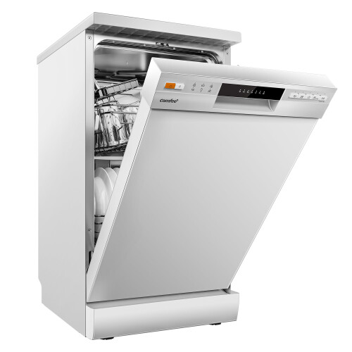 COMFEE' Slimline Dishwasher, 45cm, 10 Place Settings, White 1