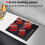 Hobsir Ceramic Hob with Knobs, Built-in Electric Cooker Hob 4 Burners 60 cm 3