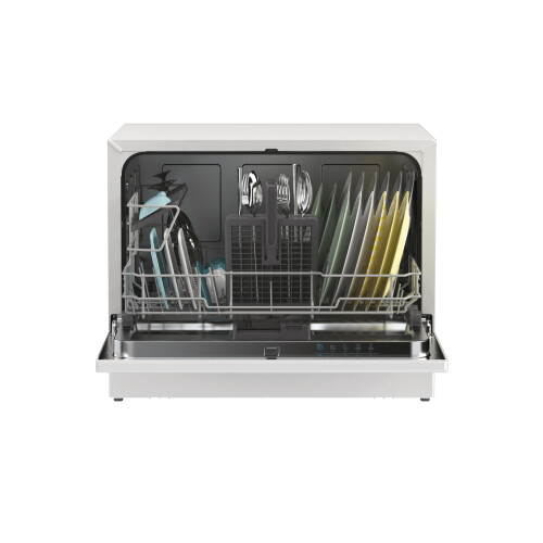 Candy Candy Table Top Dishwasher, 6 Place Settings, White 1