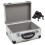 WOLF Wolf 320mm Aluminium Storage Case, Silver, Lockable Clasps, Foam Lined, Shoulder Strap 1