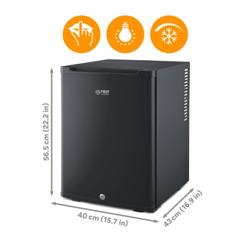 TZS First Austria - Mini Fridge 40L - Ultra-Quiet & Lockable - Black 1