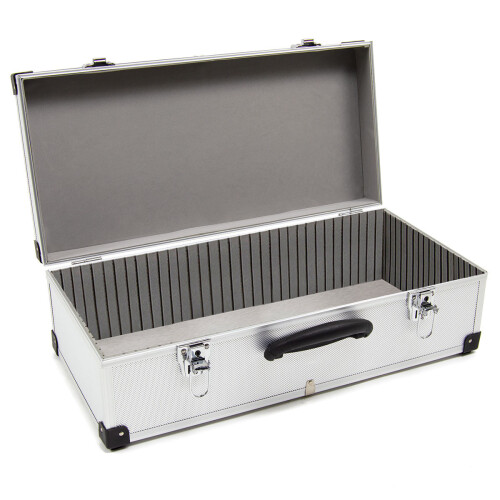 WOLF Wolf 80 CD Aluminium Storage Case, Lockable Clasps, Carry Handle, Removable Lid, 2 Keys 1