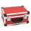 WOLF Wolf 320mm Aluminium Storage Case, Red, Lockable Clasps, Foam Lined, Shoulder Strap 3