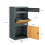 SoBuy Cassetta Postale Pacchi Esterno Antracite 3