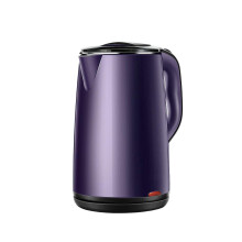 Electric Kettle Automatic Power Off Household Large Capacity 24 Hours Insulation 1500W Insulation Integrated Stainless Steel 1.8L Purple (Color : PUR