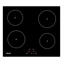 Ciarra CABBIH4-F Built-in Induction Hob 60 cm 4 Zone Cooktop with Timer Touch Control 4 Plates 9 Power Levels Induction Cooker 6000W