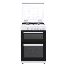 Statesman GDL60W2 - White 4 Zone Gas Cooker - LPG Convertible Manual cleaning - A+ energy