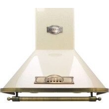 Kaiser A 9315 | Empire 90cm Chimney Cooker Hood | Wall Mounted External Fume Extraction or Internal Filtering (Ivory)
