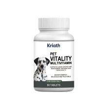 (60TABLETS) Kriath Dog Multivitamin Chewable Tablets Mild nutritional supplement chewable for all types of dogs