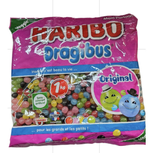 Haribo Haribo Dragibus Original 1kg Bulk Bag FruitFlavour