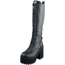 (6) Buffalo Killah Hi Vegan Womens Boots in Black
