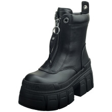 (3) Buffalo Gospher Vegan Womens Boots in Black