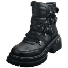 (6) Buffalo Vanta Hike Mid Vegan Womens Boots in Black