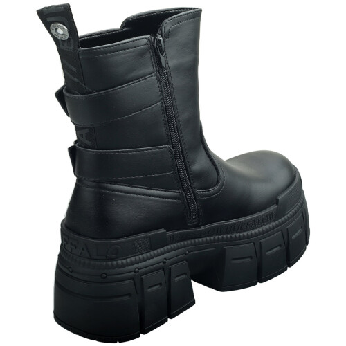 Buffalo (5) Buffalo Gospher Lo Vegan Womens Boots in Black 1