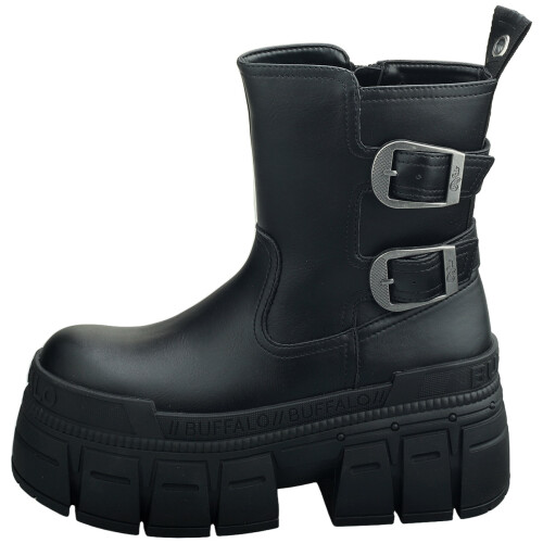 Buffalo (5) Buffalo Gospher Lo Vegan Womens Boots in Black 2