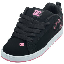 (40) DC Shoes COURT GRAFFIK Damen Skate Trainer in Schwarz Pink
