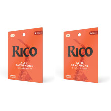 Rico Organic Alto Saxophone Reeds, Strength 1.5, 6 Pack