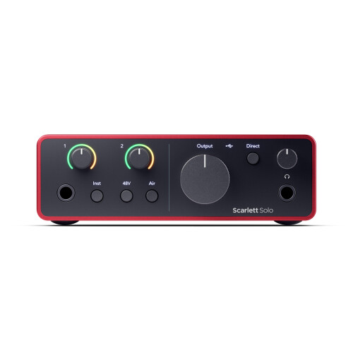 Focusrite Scarlett Solo 4th Gen USB-C Audio Interface 1