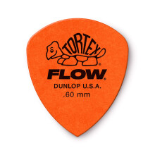 DUNLOP TORTEX FLOW PICKS – Standard .60 mm – Orange (Set of 12 pieces)