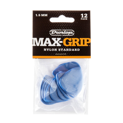 Dunlop Picks - Nylon Standard Max Grip 1.50mm - Pack 12 1