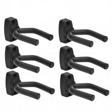 CAIHONG Guitar Wall Mount 6 Pack, Guitar Wall Hangers Hook Bracket Holder Stand Display with Screws - Easy to Install - Fits All Size Guitars, Bass,